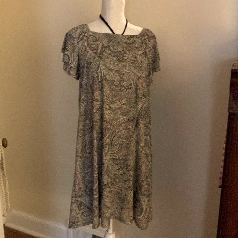 Paisley green dress